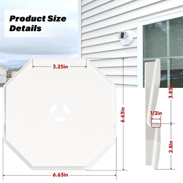 Dremica Siding Mounting Block White Black Plastic Easy-1
