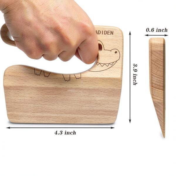 Kasiden Kids Wooden Knife Safe Eco Friendly Kitchen Tool-1