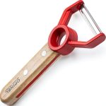 Opinel Peeler Red Ergonomic Stainless Steel Kitchen Tool-0
