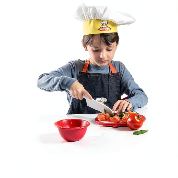 Curious Chef Kids Nylon Knife Set Safe Slicing Tools-1