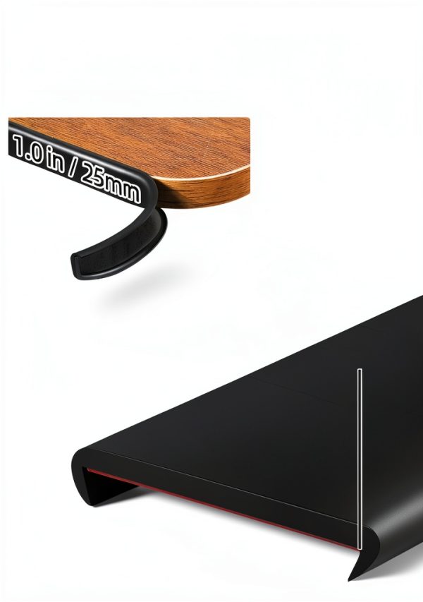 JSIWOTH Black TPE Edge Trim Flexible DIY Furniture Protector-2