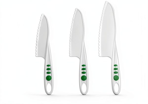 Curious Chef Kids Nylon Knife Set Safe Slicing Tools-6