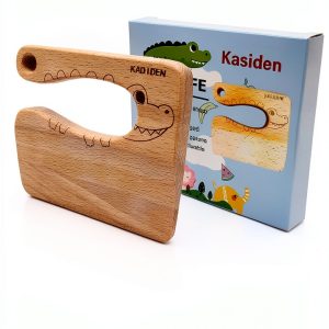 Kasiden Kids Wooden Knife Safe Eco Friendly Kitchen Tool-0