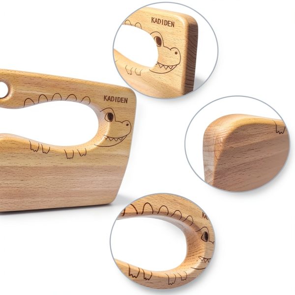 Kasiden Kids Wooden Knife Safe Eco Friendly Kitchen Tool-2