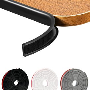 JSIWOTH TPE Edge Trim Flexible Black Furniture Upgrade-0