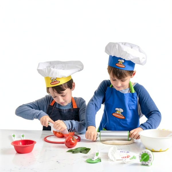 Curious Chef Kids Nylon Knife Set Safe Slicing Tools-5
