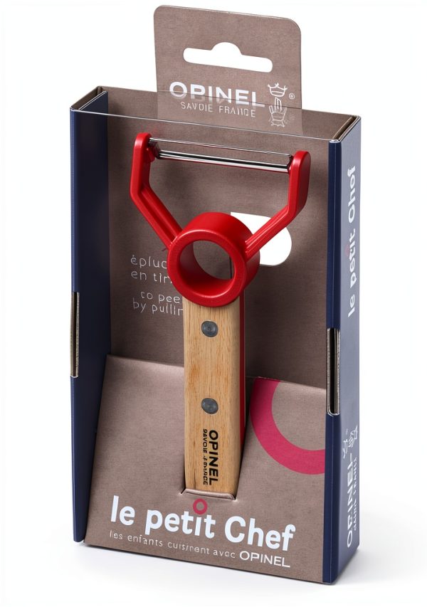 Opinel Peeler Red Ergonomic Stainless Steel Kitchen Tool-1