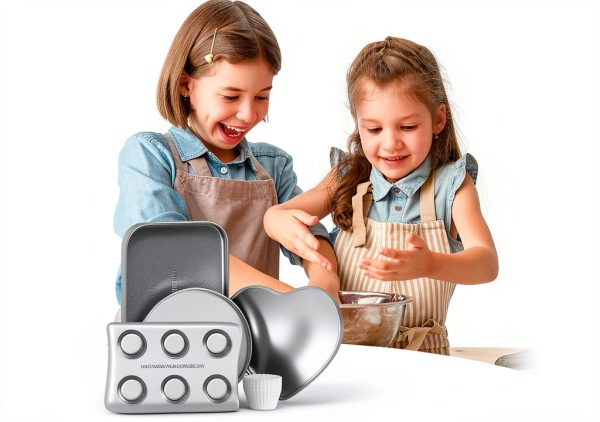 Doll Buddies Oven Pan Set Aluminum Kids Baking Supplies-3