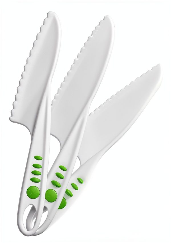 Curious Chef Kids Nylon Knife Set Safe Slicing Tools-7