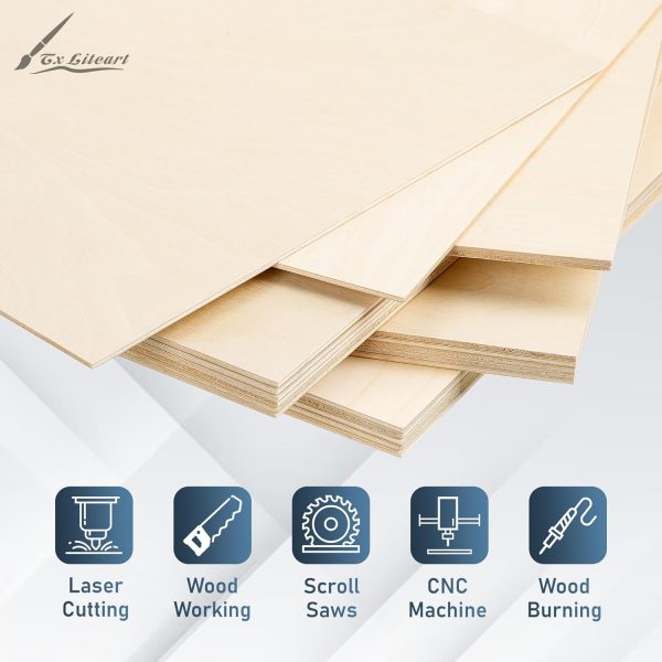 Birch Plywood Sheets TX liteart A Grade Laser Cutting-2