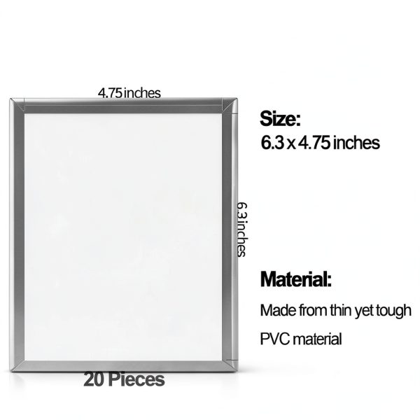 Vinyl Siding Patch MetFun 20 Pack White PVC 6.3x4.75in Durable Repair-1