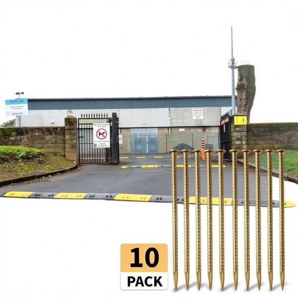 16 Inch Rebar Stakes Besitu Galvanized Steel Ground Anchors Yellow-7