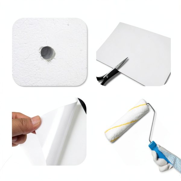 Vinyl Siding Patch MetFun 20 Pack White PVC 6.3x4.75in Durable Repair-3