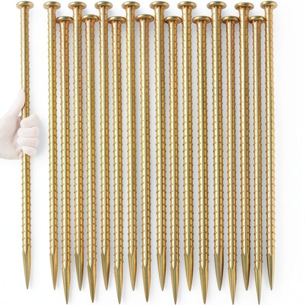 Besitu 16 Inch Rebar Stakes Yellow T-Shape Ground Anchors 20-Piece-7